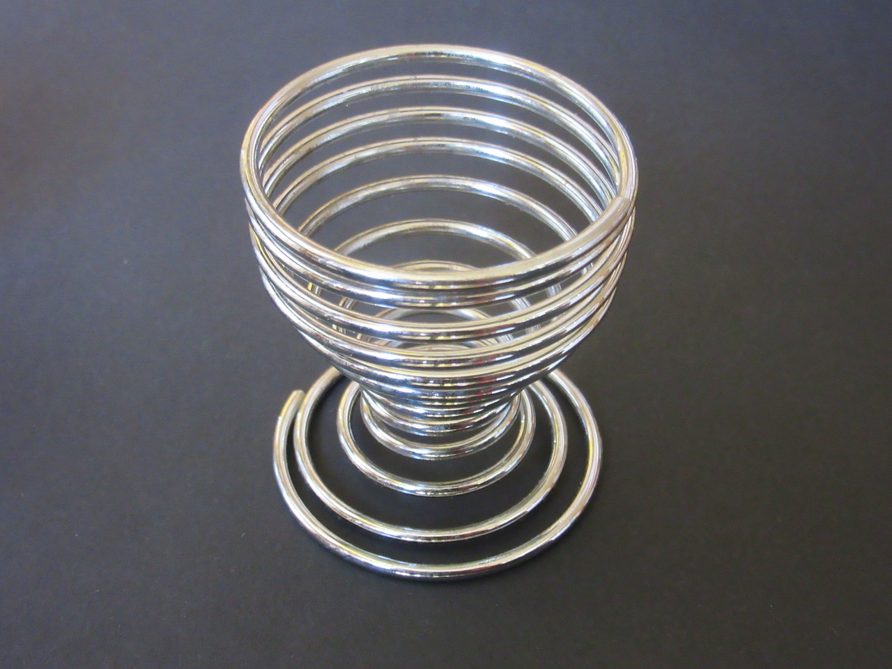 egg cups wire chrome plated free photo