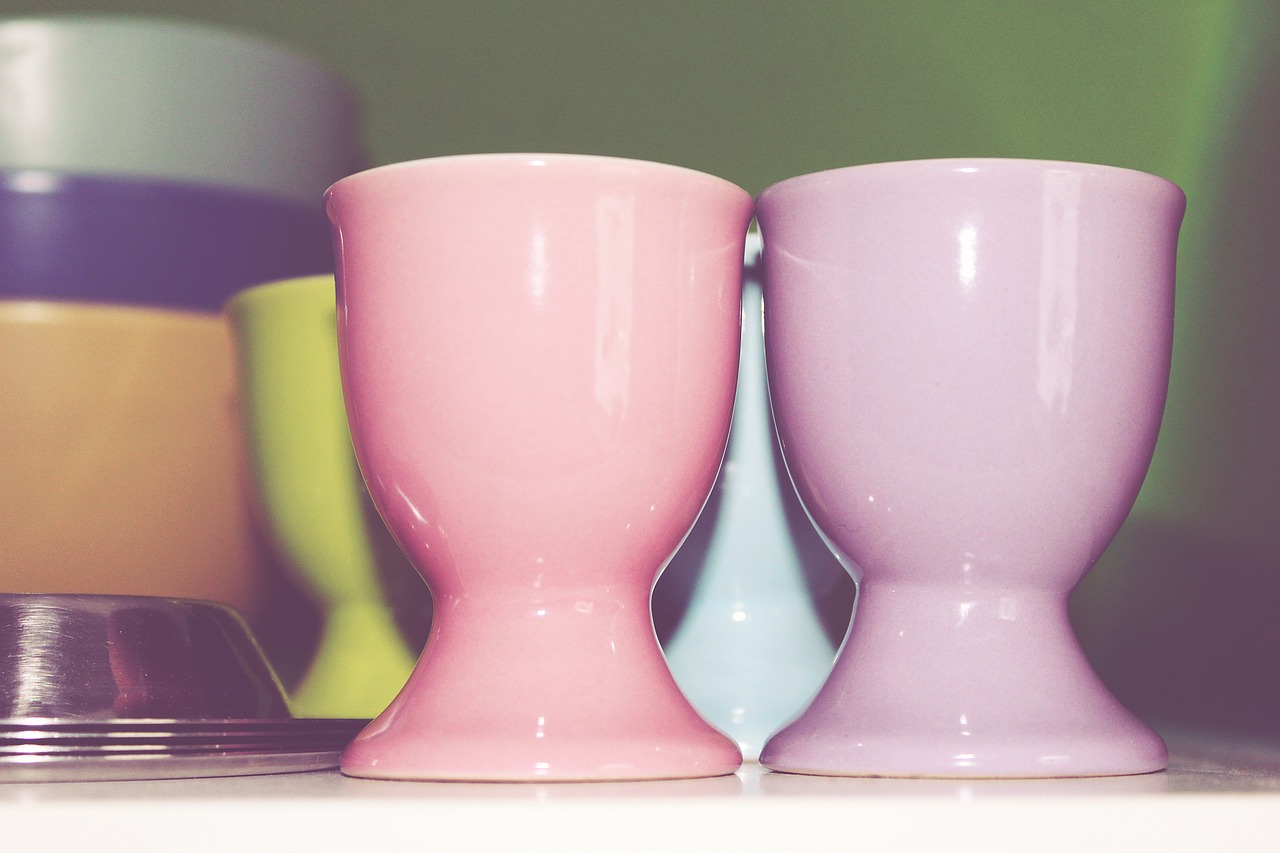 egg cups tableware breakfast free photo