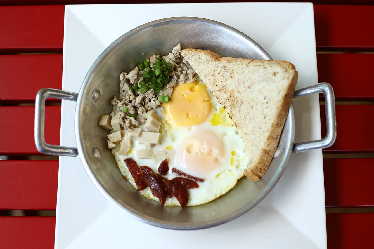 egg dish food when morning free photo
