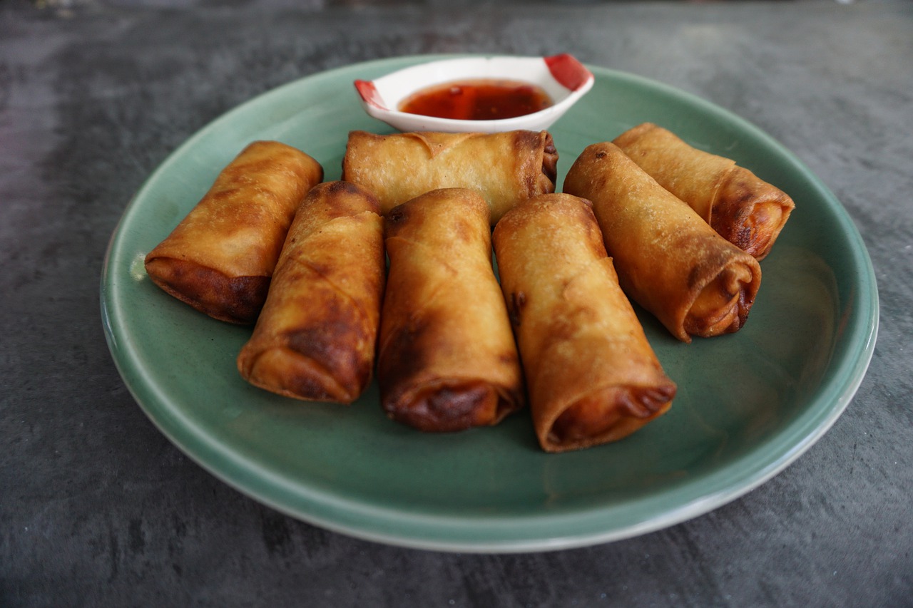 egg roll  spring roll  asian free photo