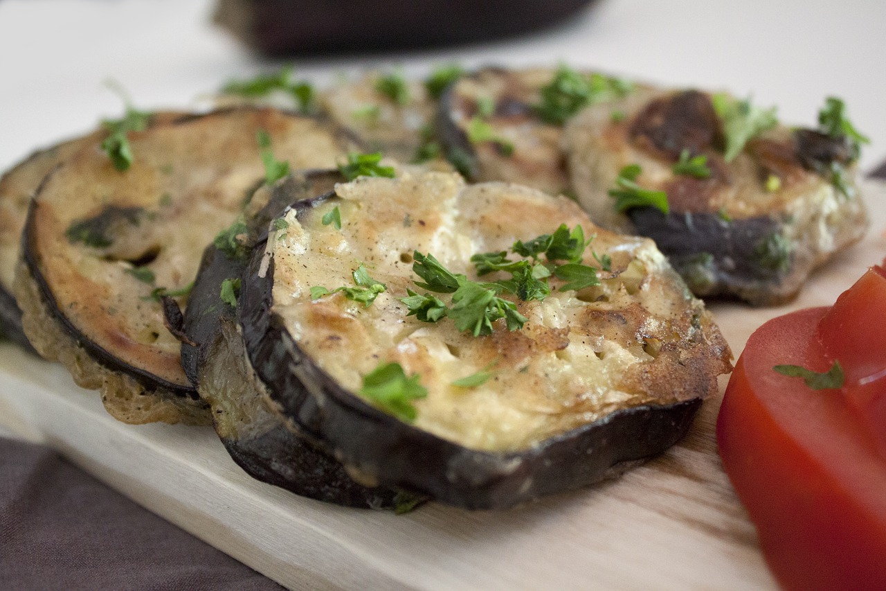 eggplant kitchen tomato free photo