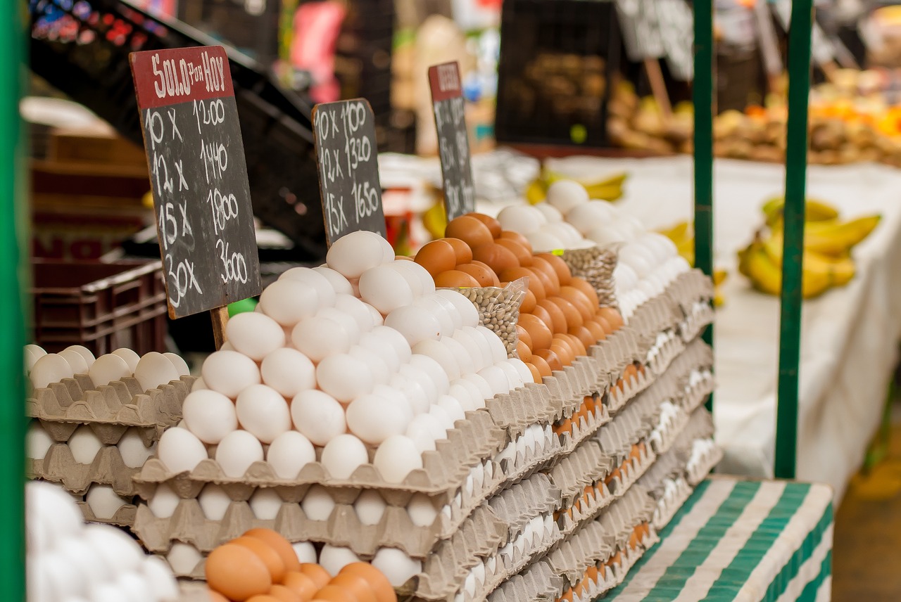 eggs market sell free photo