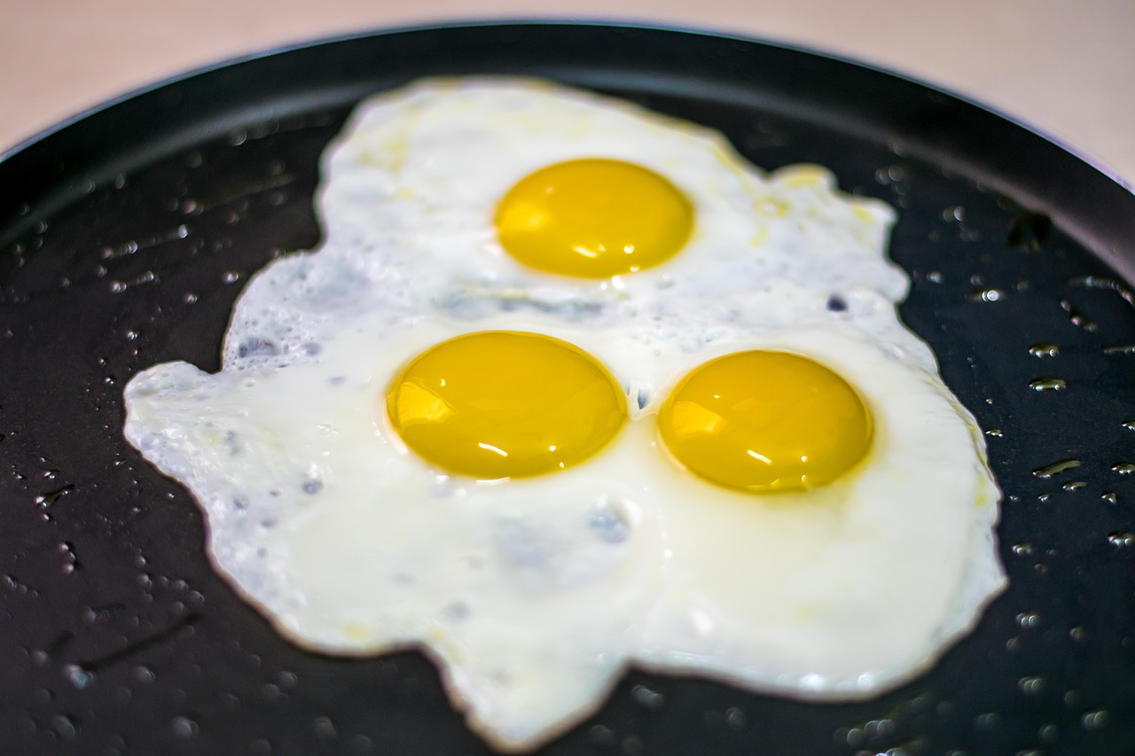 eggs sunny side up fried eggs free photo