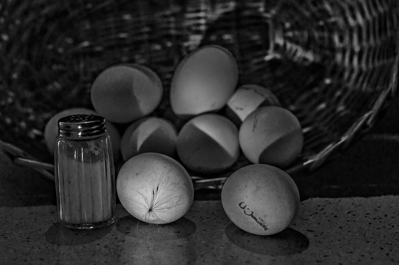 eggs corzine salt still life free photo