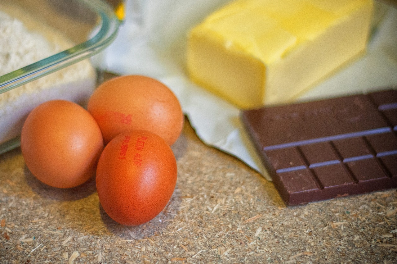 eggs butter flour free photo