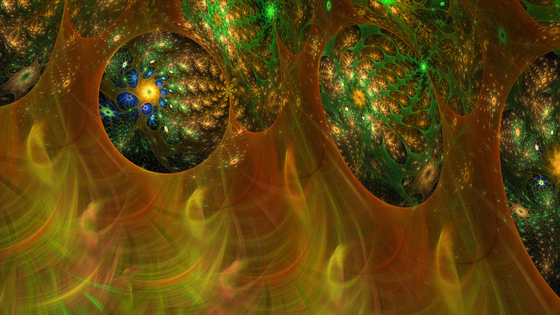 fractal eggs easter free photo