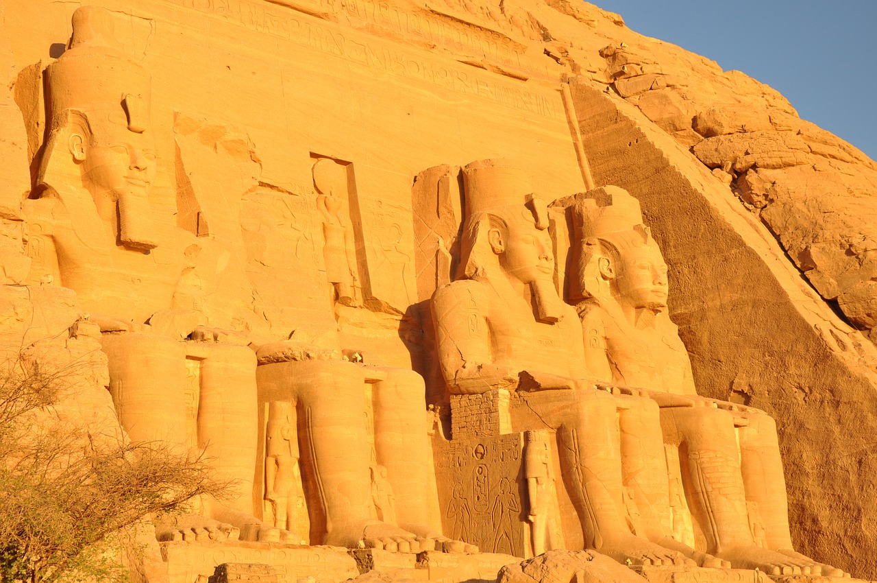 egypt abu simbel temple free photo