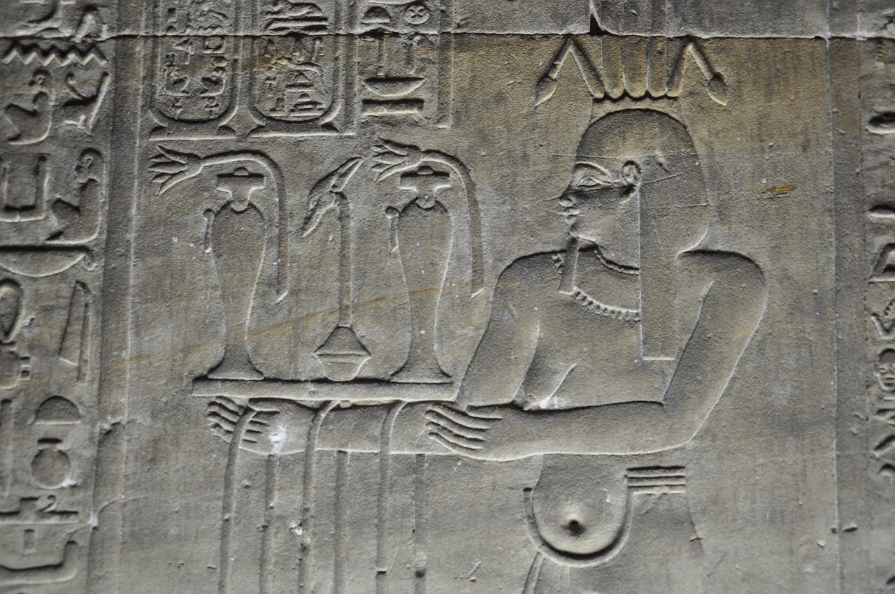 egypt temple hieroglyphs free photo