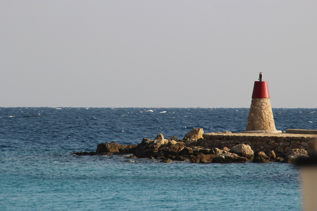 lighthouse egypt sea free photo