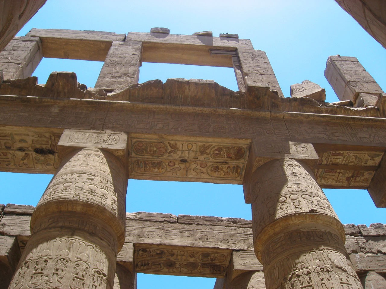 egypt luxor karnak temple free photo