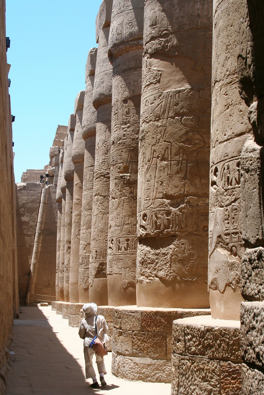 egypt luxor karnak temple free photo