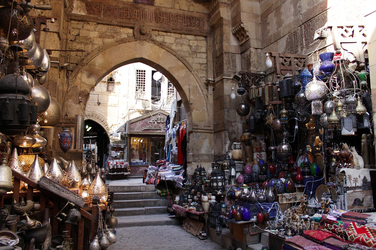 egypt cairo bazaar free photo