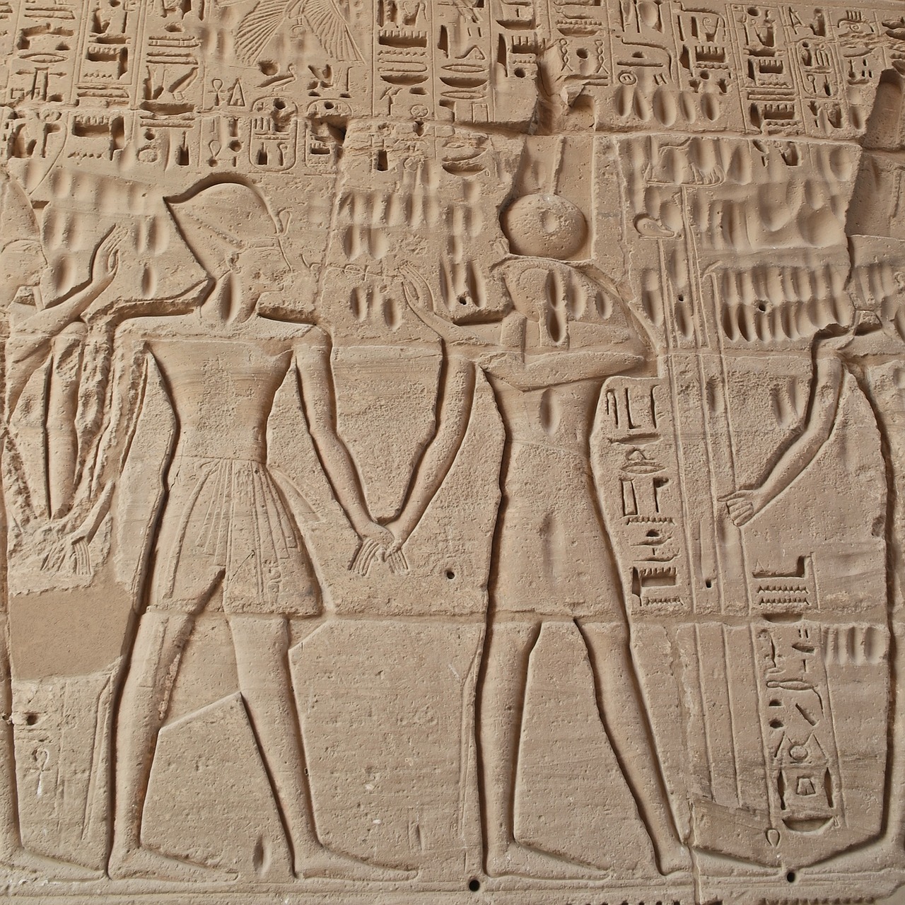 egypt temple hieroglyphics free photo