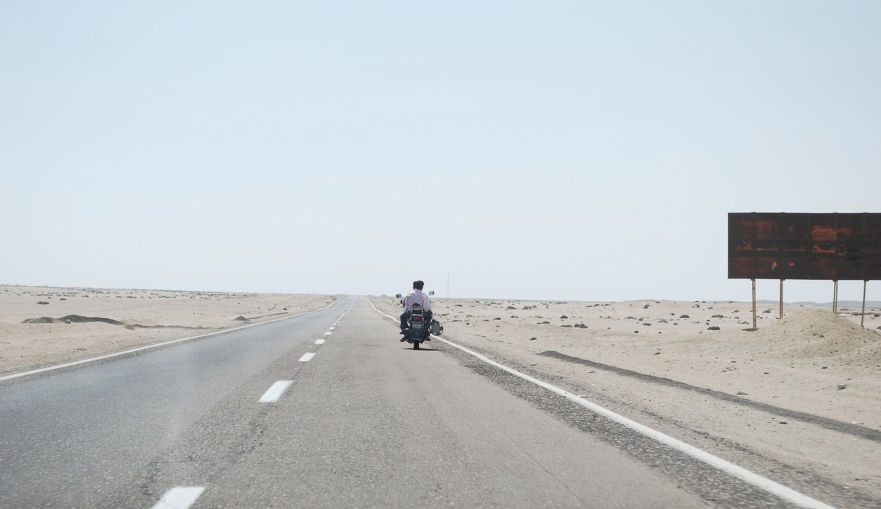 egypt road desert free photo