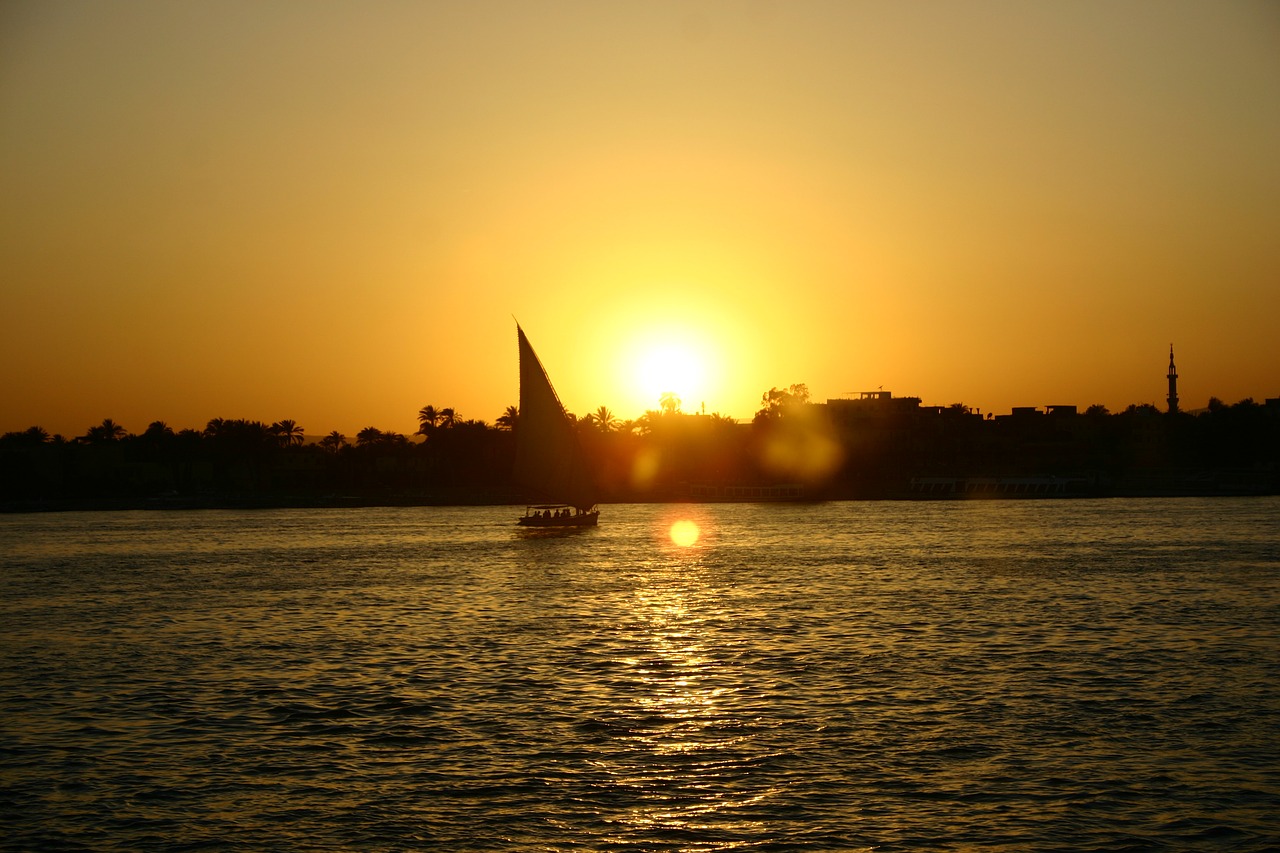 egypt sunset nile free photo