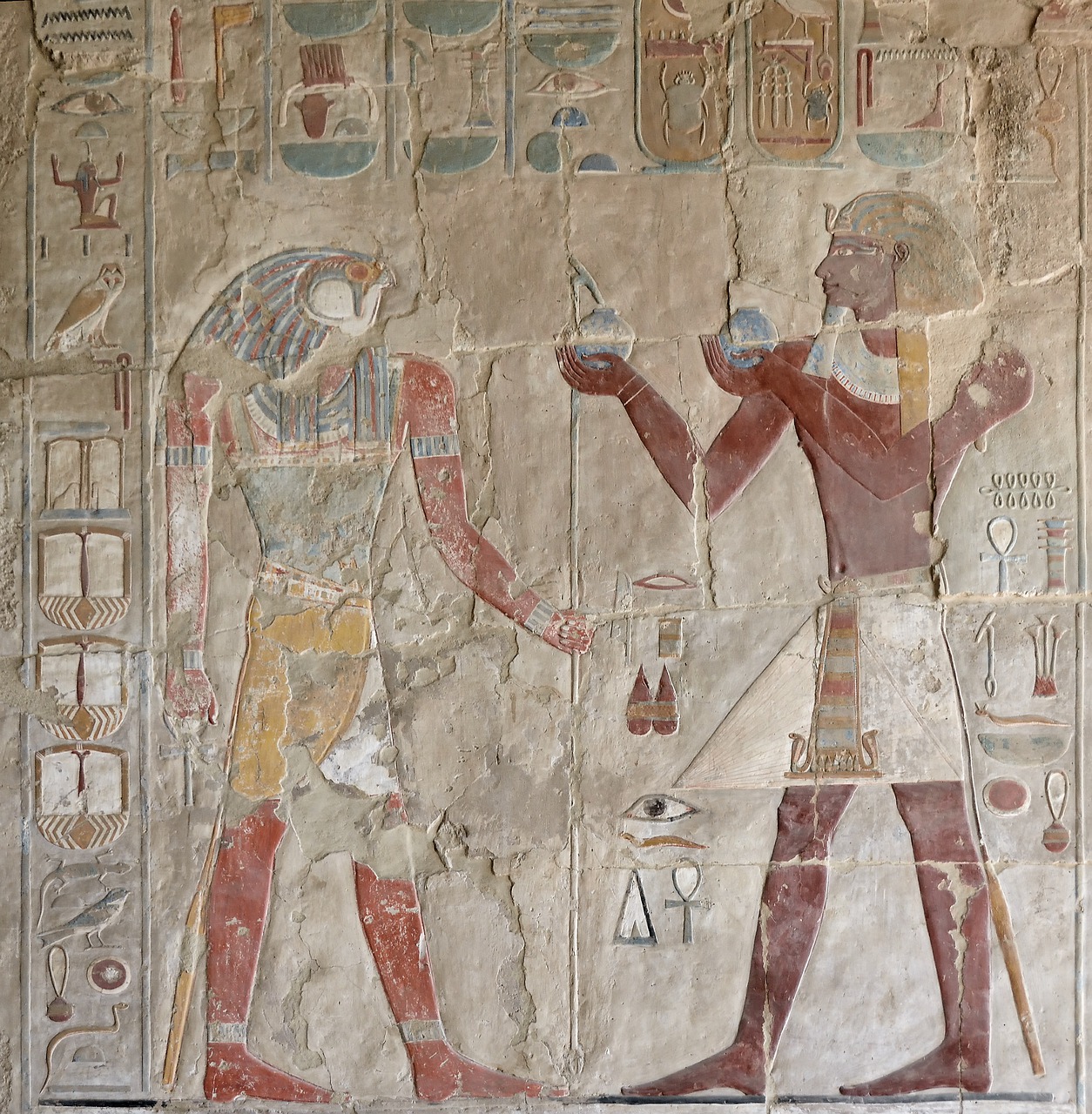 egypt luxor mortuary temple of hatshepsut art free photo