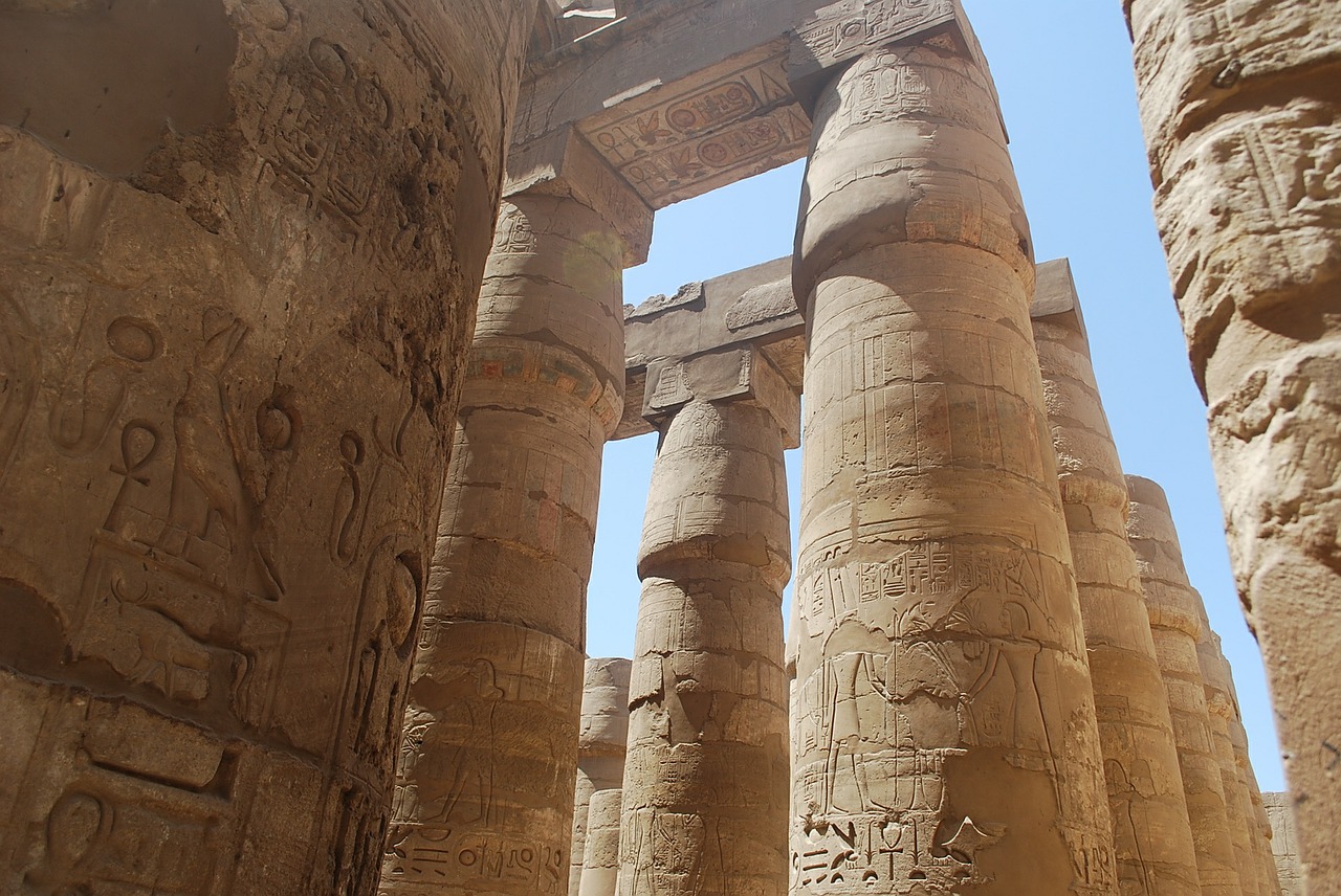 egypt columns temple free photo