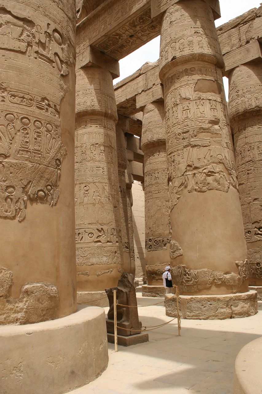 egypt columns ancient free photo