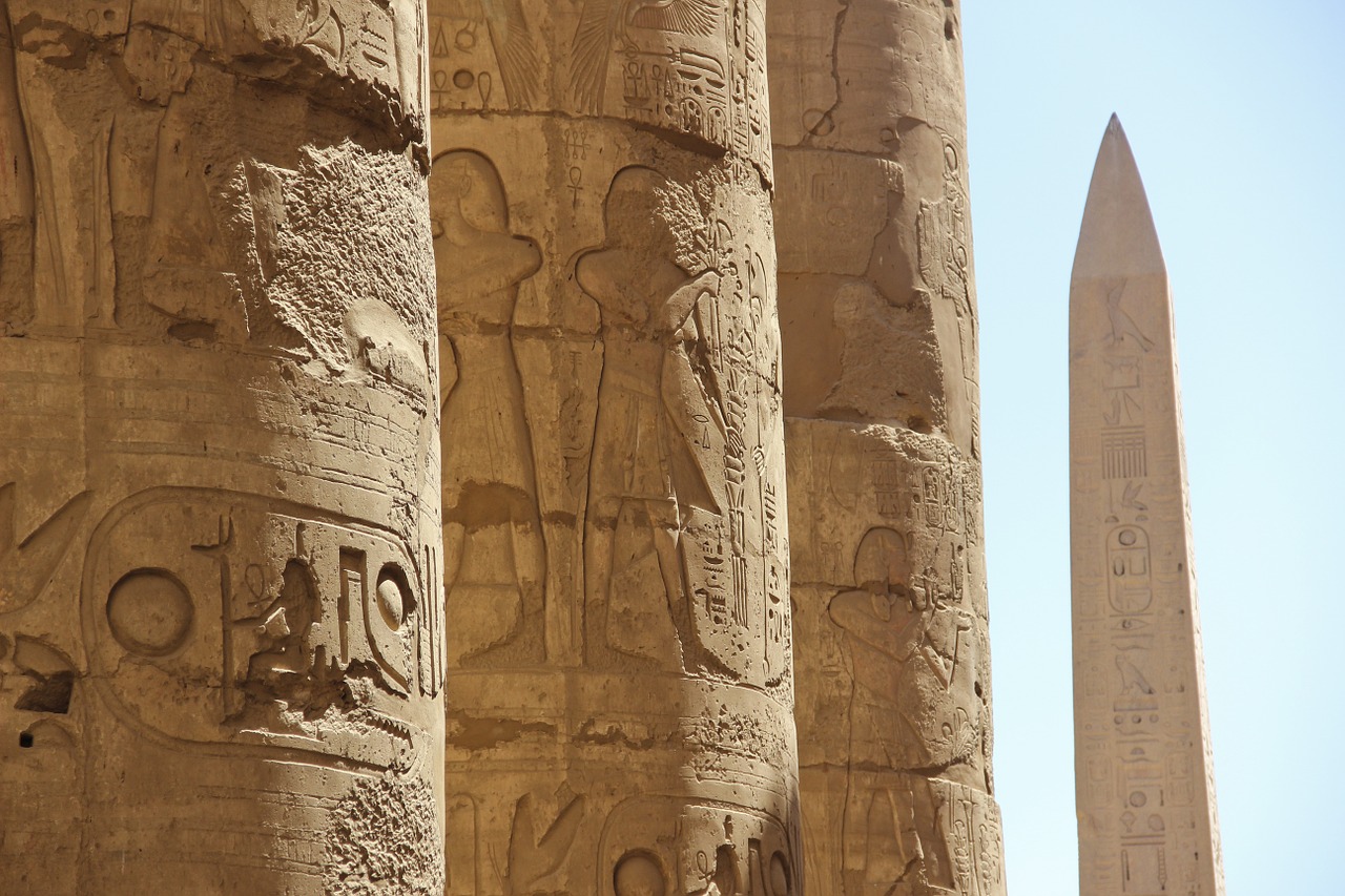 egypt columns luxor free photo