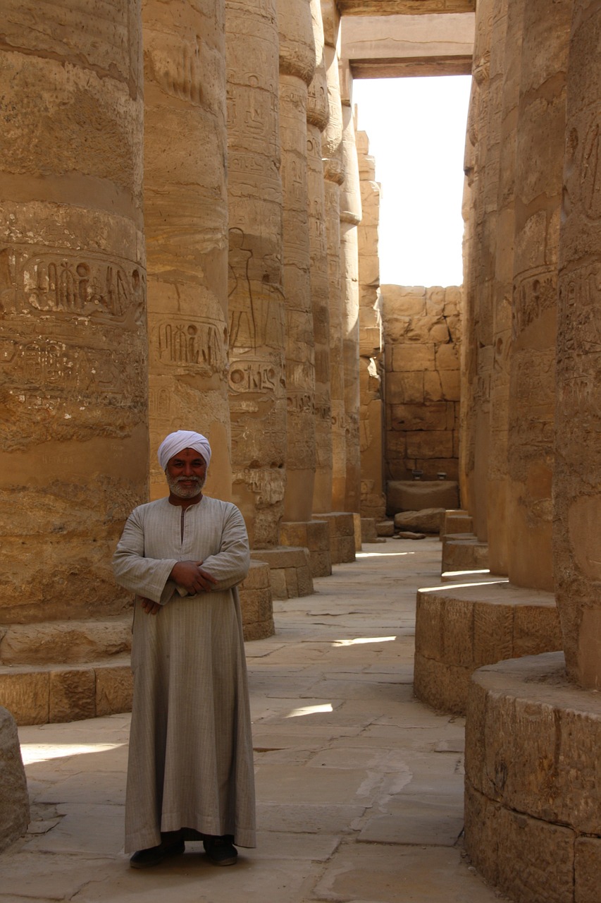 egypt antic columns luxor free photo