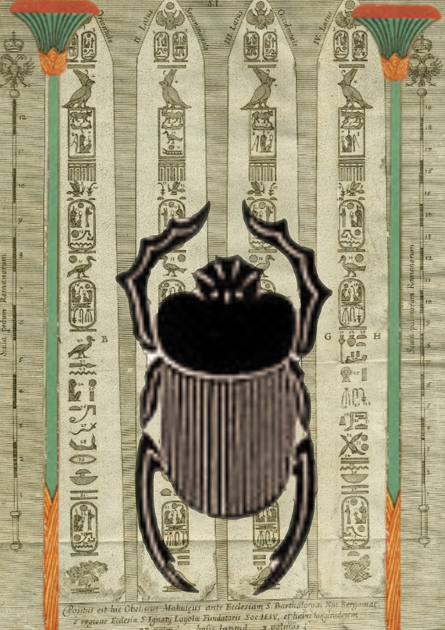 egyptian design beetle free photo
