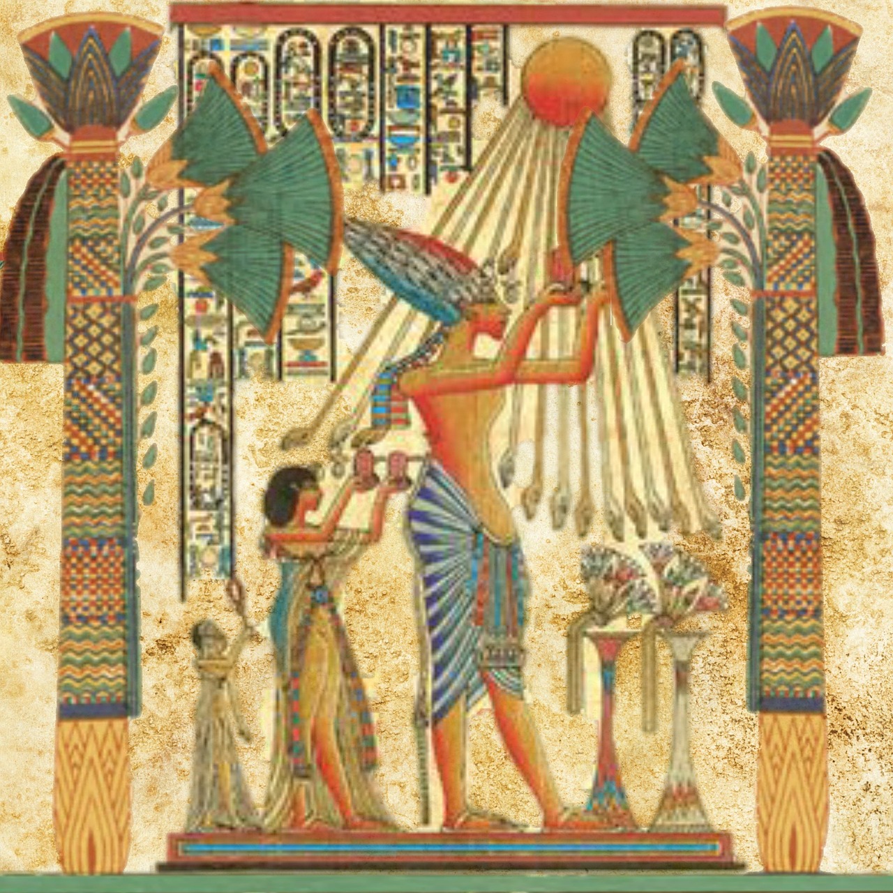 egyptian man sun god free photo
