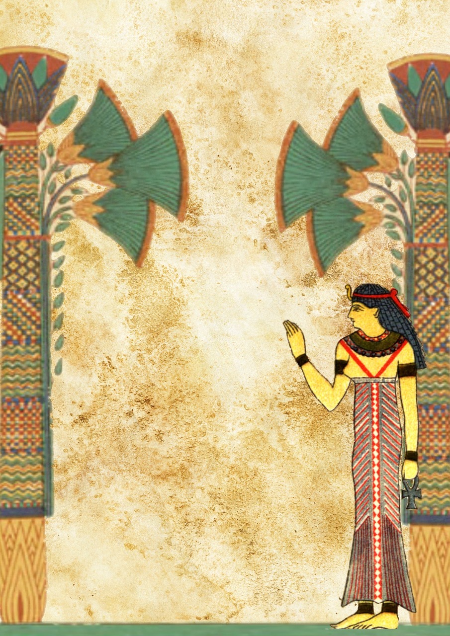 egyptian paper woman free photo