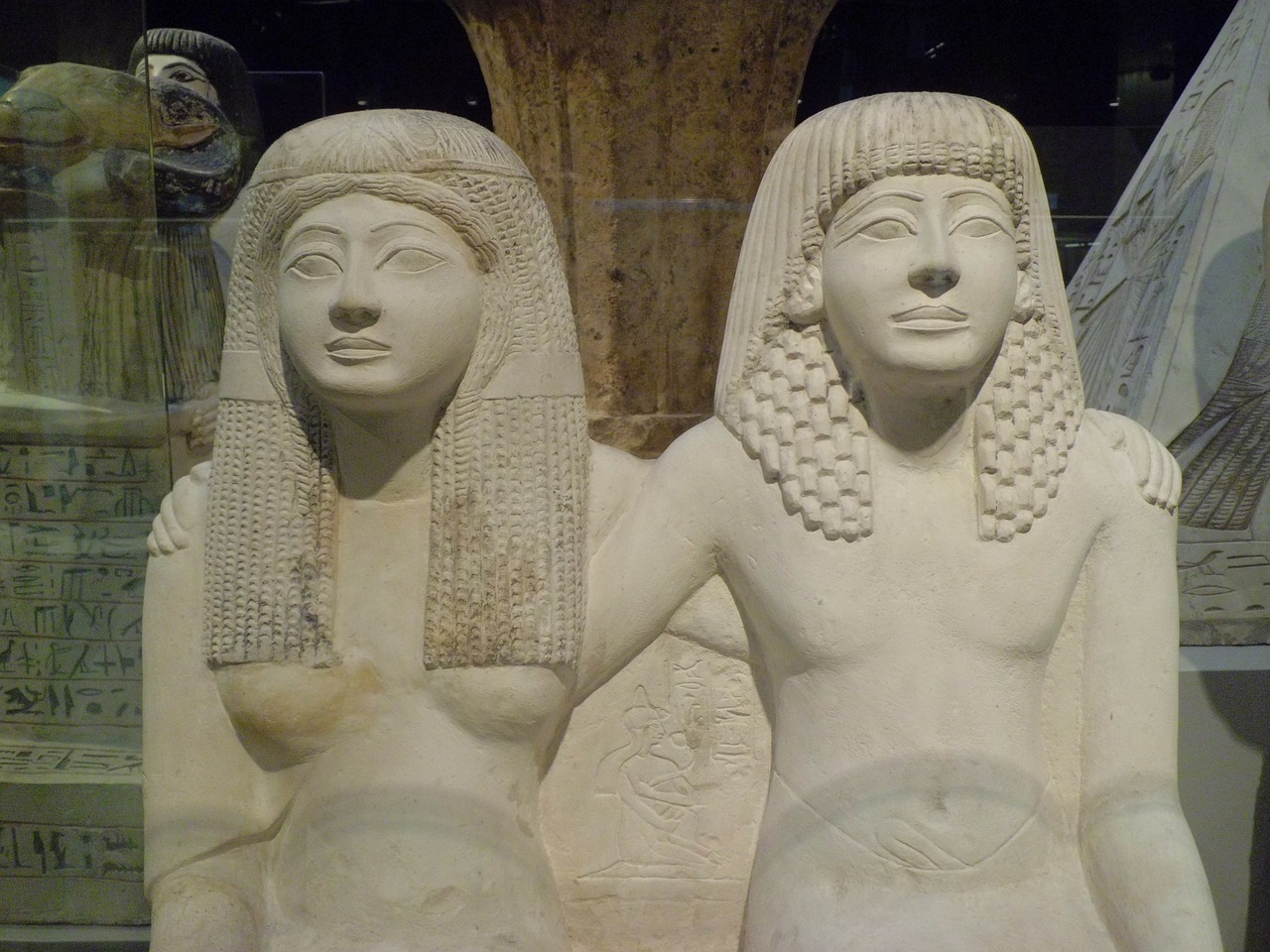 egyptian museum torino egyptian statues free photo