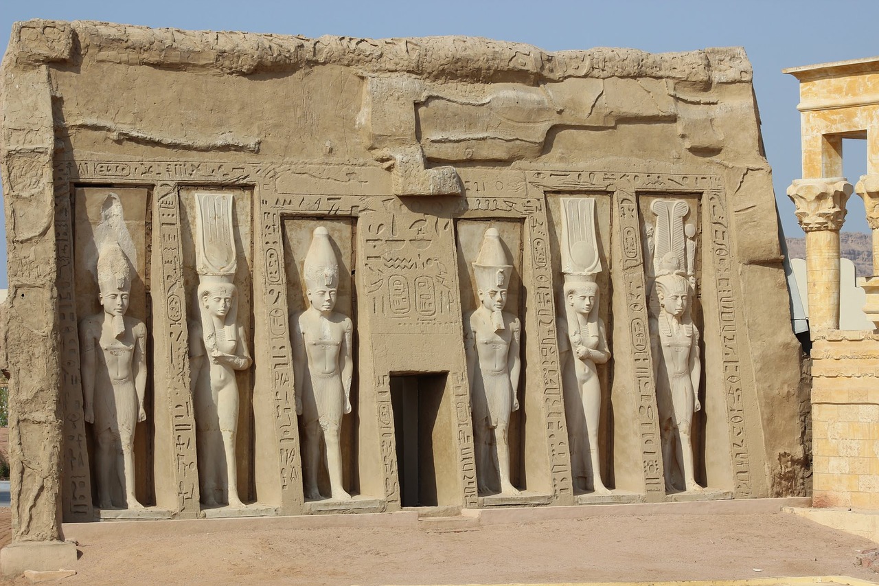 egyptian temple historic site structure free photo