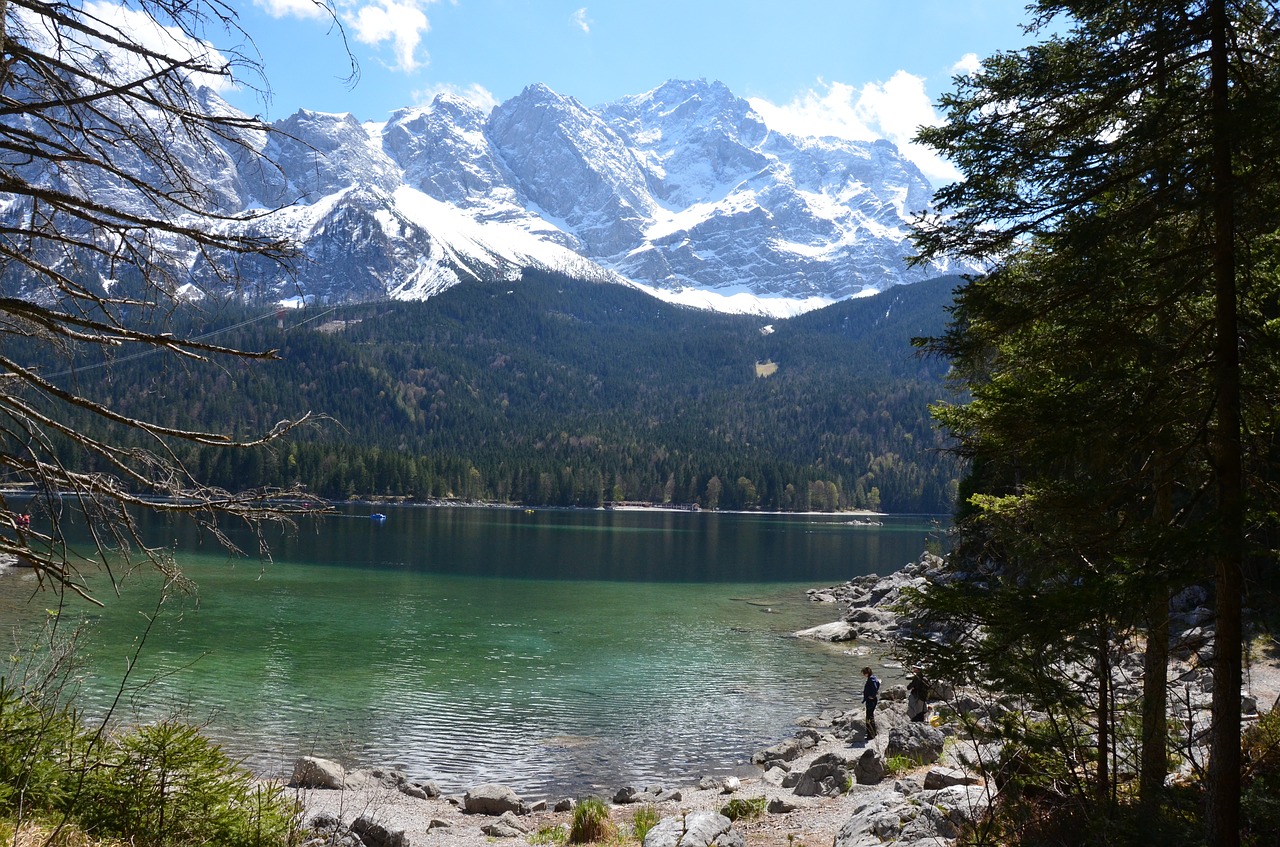 eibsee bavaria mountain lake free photo