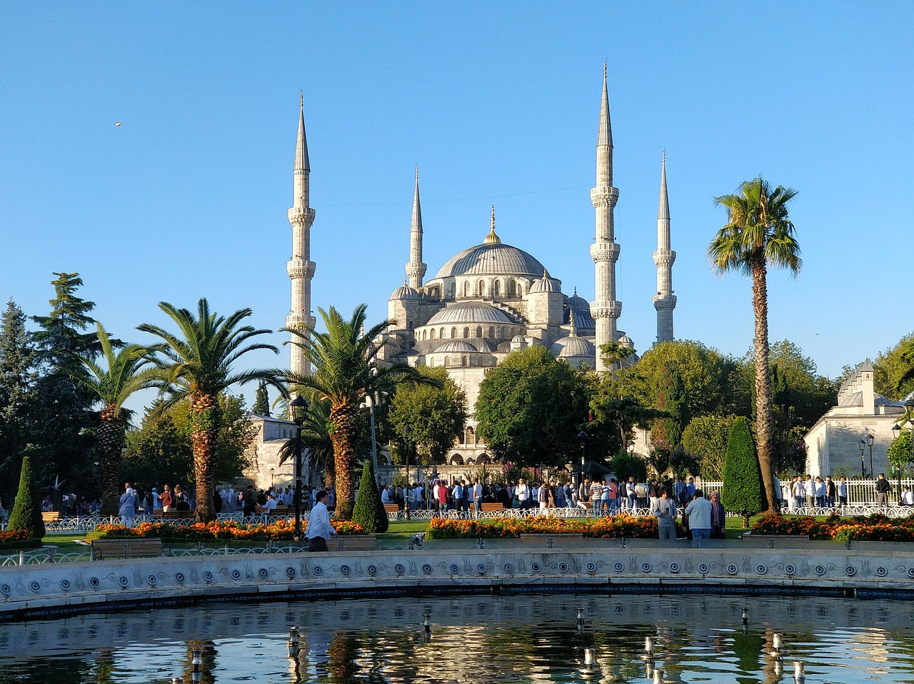 eid blue mosque istanbul free photo
