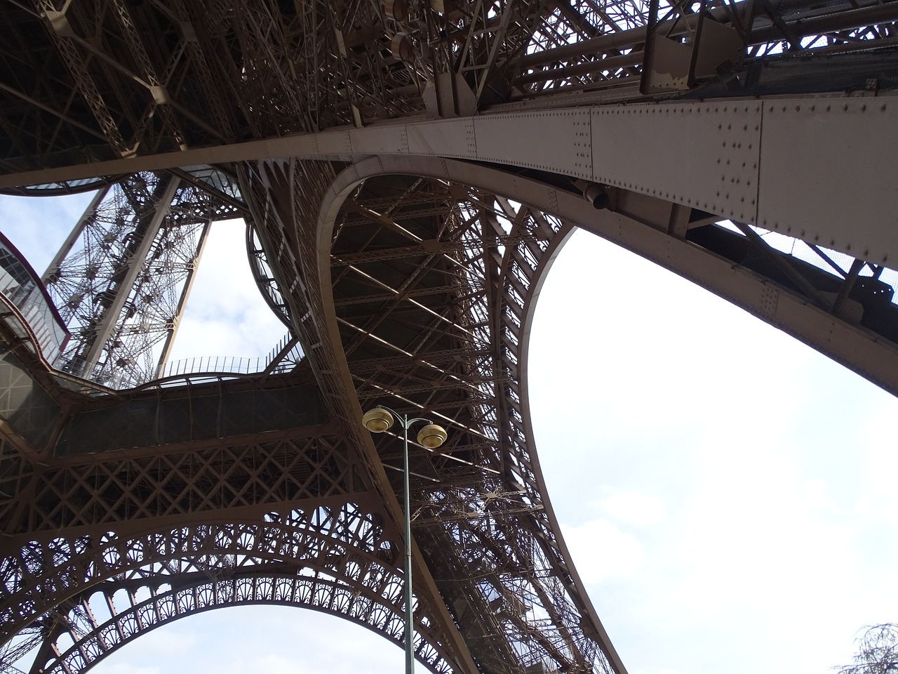 eiffel tower paris looking up free photo