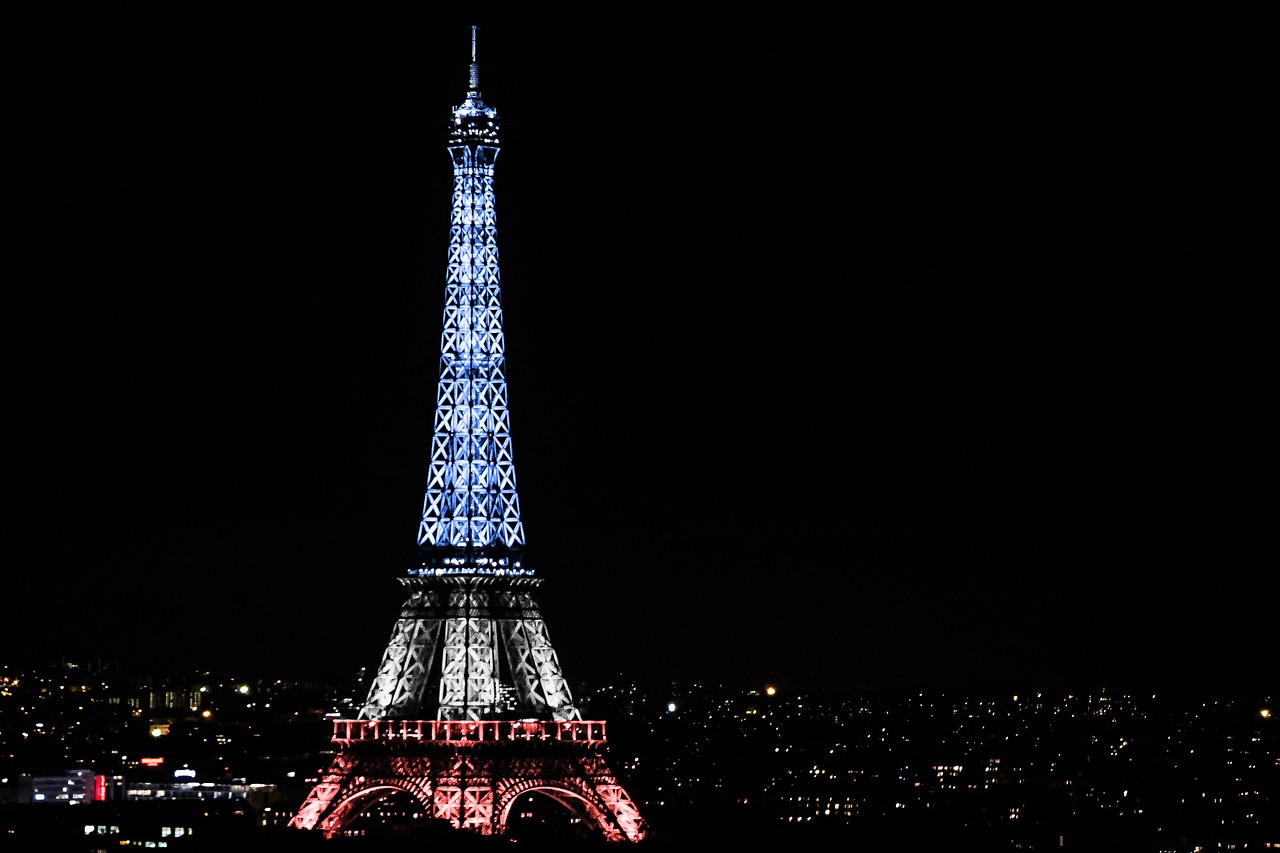 eiffel tower national day paris free photo