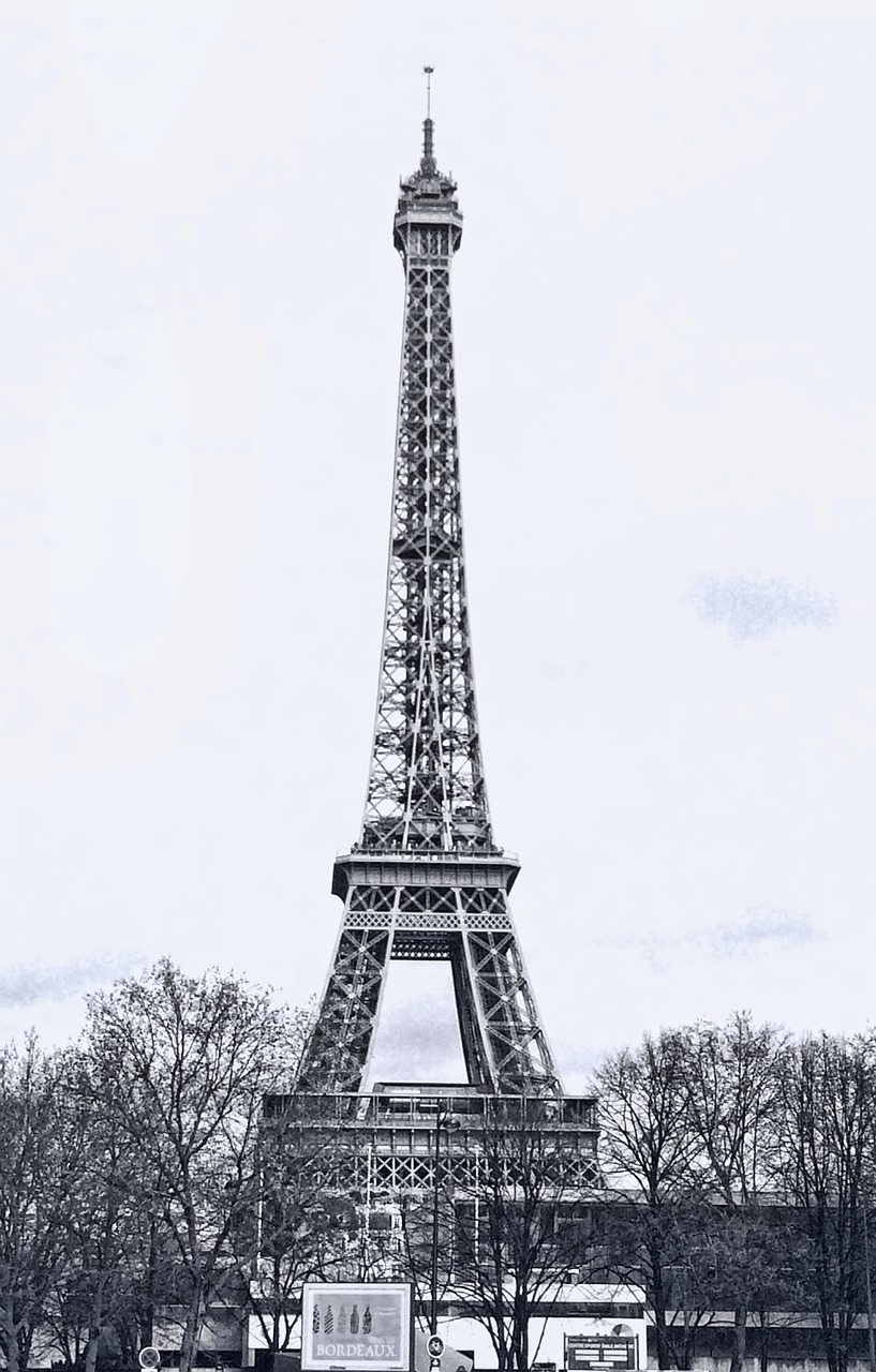 eiffel tower france historic free photo