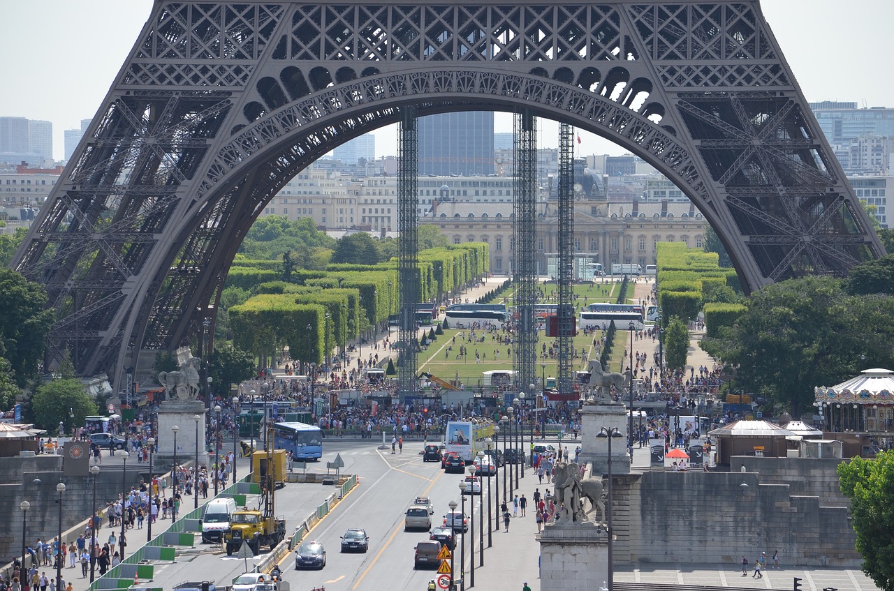 eiffel tower paris steel structure free photo