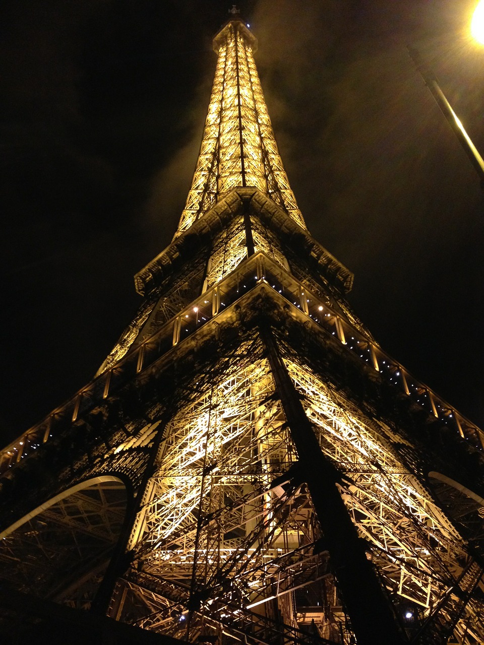 eiffel tower paris lights free photo