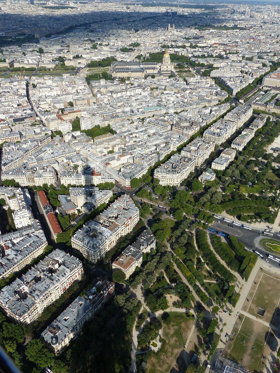 eiffel tower panorama paris free photo