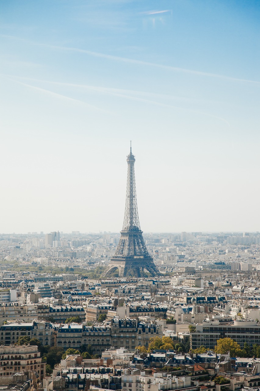 eiffel tower paris cityscape free photo