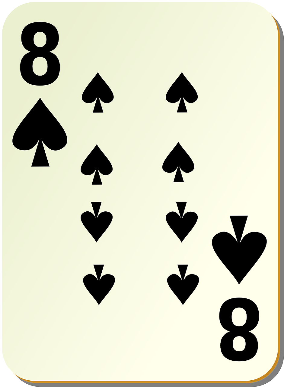 eight spades 8 free photo