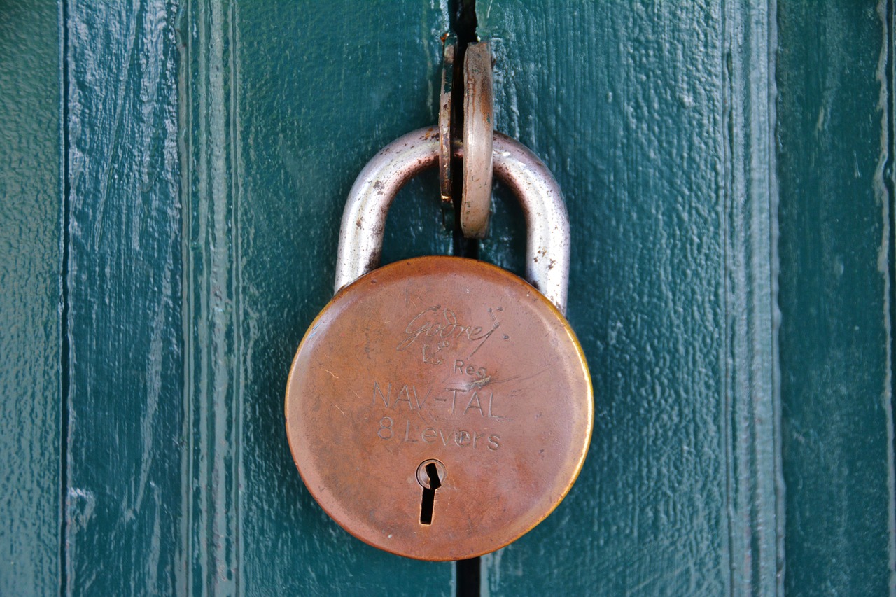 padlock eight lever lock free photo