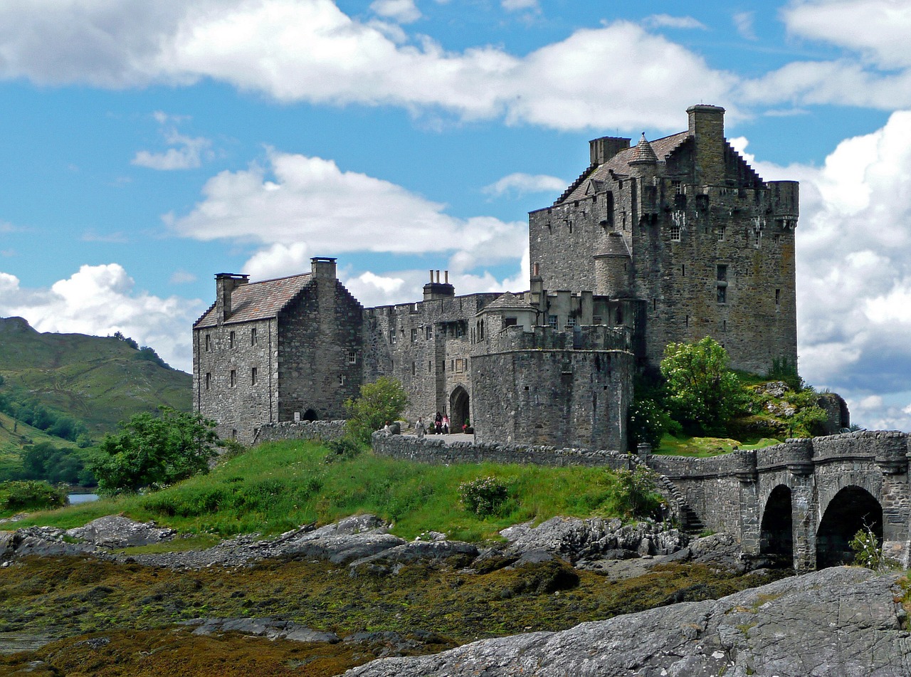 eilean donan castle scotland masonry free photo