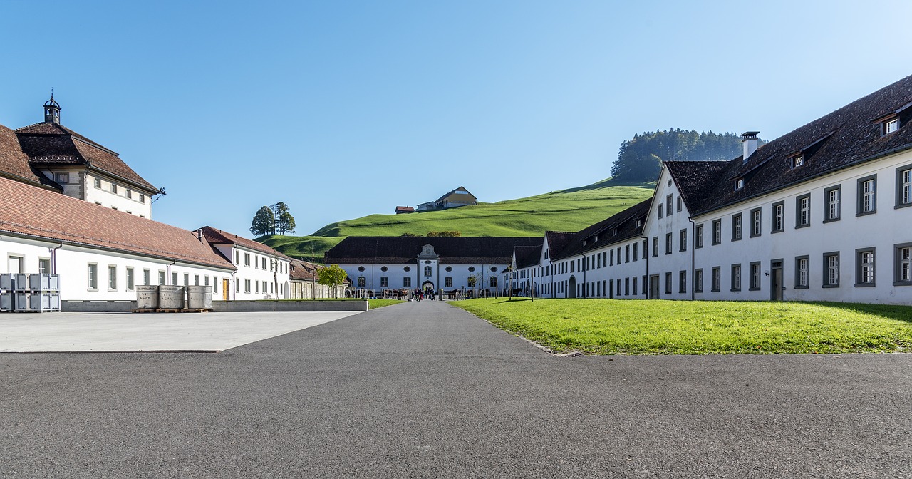 einsiedeln  monastery  marstall free photo