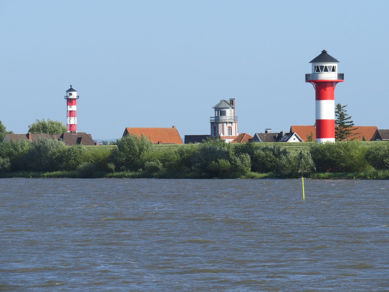 elbe lighthouse old country free photo