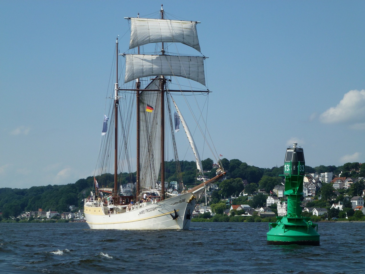 elbe seafaring daymark free photo