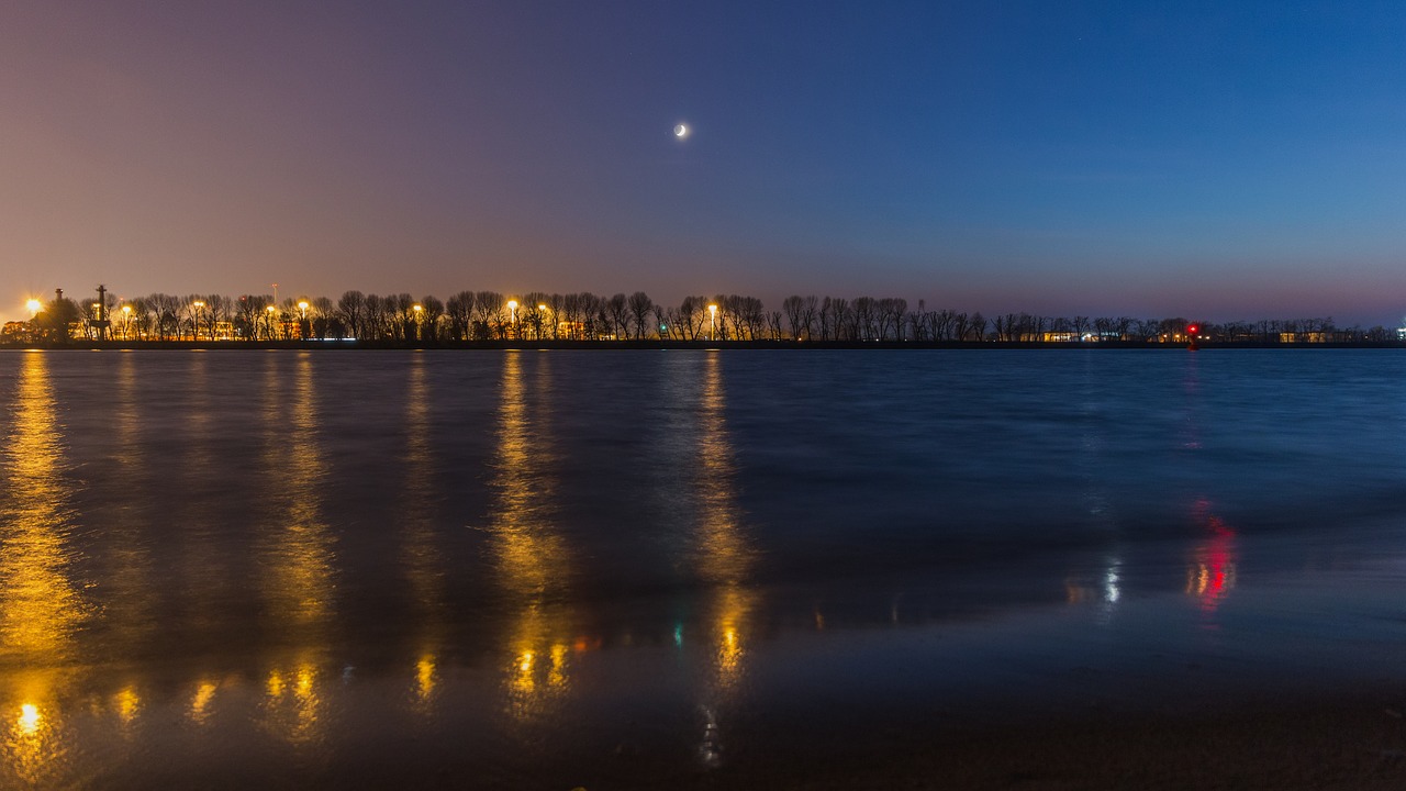 elbe water beach free photo