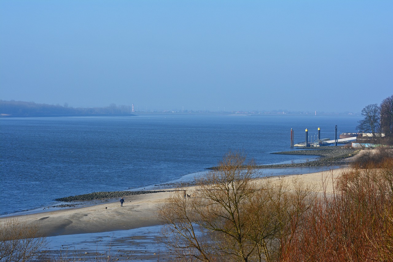 elbe wedel river free photo