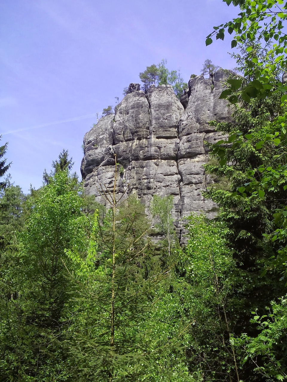 elbe sandstone mountains climb hiking free photo
