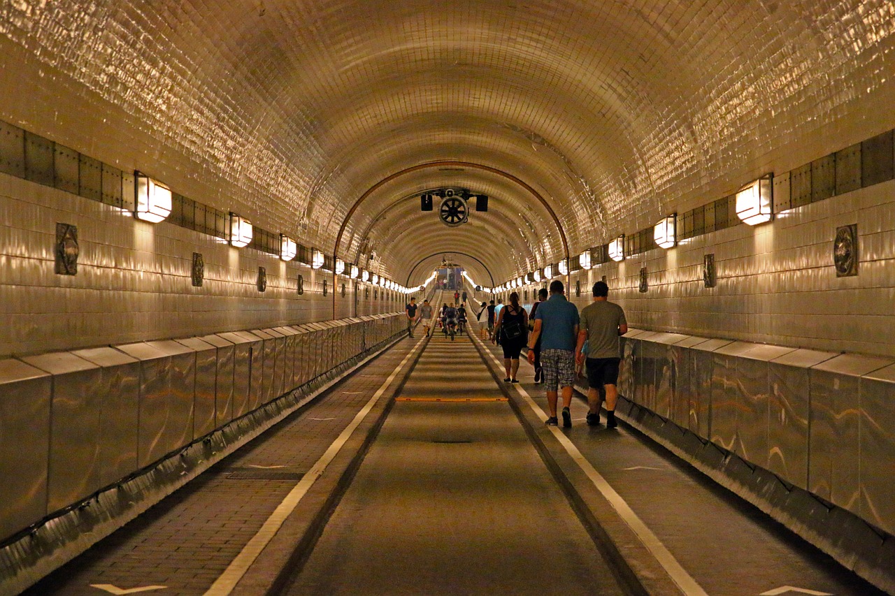 elbe tunnel hamburg tunnel free photo