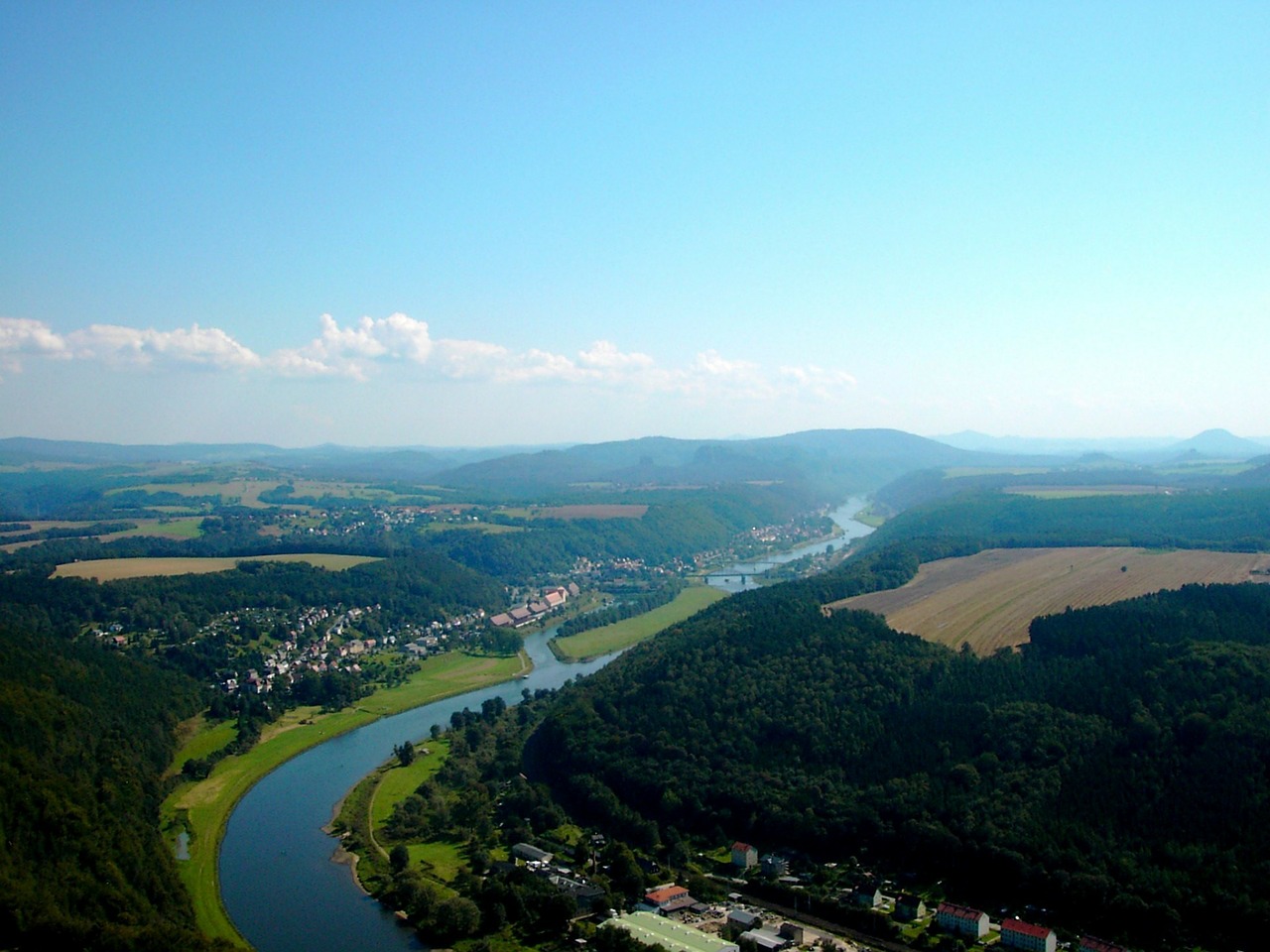 elbe valley elbe river free photo