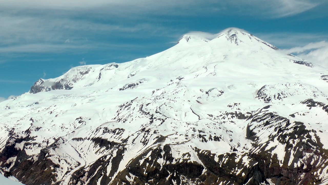elbrus mountains the caucasus free photo